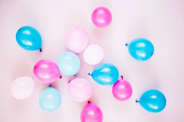 Tło Uroczysty Kolorowych Balonów Tle Pastel — Zdjęcie stockowe