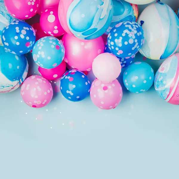 Kolorowe Balony Pastelowe Kolorowe Tło — Zdjęcie stockowe