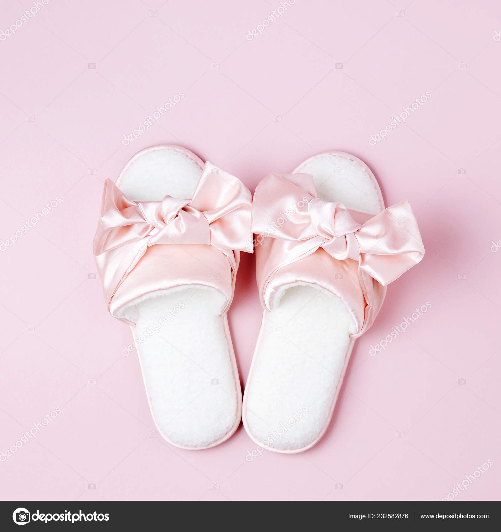 pale pink slippers