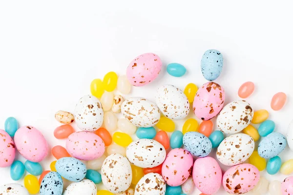 Stylish Candy background  in pastel colors, Easter concept
