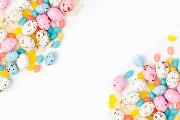 Elegante Fondo Caramelo Colores Pastel Concepto Pascua — Foto de Stock