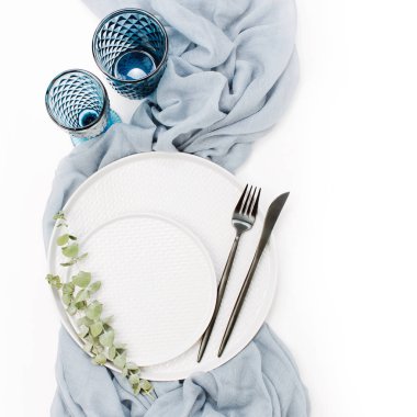 Masayı dekorasyon Üstten Görünüm 