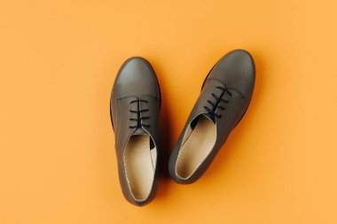 Şık kadın bahar ya da çeşitli renklerde sonbahar ayakkabı. Güzellik ve moda kavramı. Düz yatıyordu, en iyi görünümü