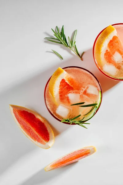 Grapefruit Cucumber Gin Cocktail Perfect Spring Summer — Stock Photo, Image
