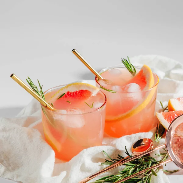 Toranja Coquetel Rosemary Bebida Refrescante Não Alcoólica Perfeita Para Primavera — Fotografia de Stock