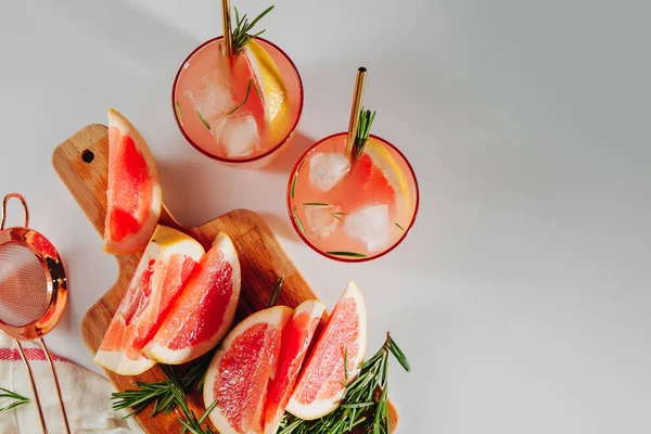 Cóctel Pomelo Romero Bebida Refrescante Sin Alcohol Perfecta Para Primavera — Foto de Stock