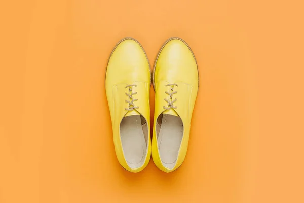 Vista Superior Colorido Elegante Feminino Primavera Outono Sapatos — Fotografia de Stock