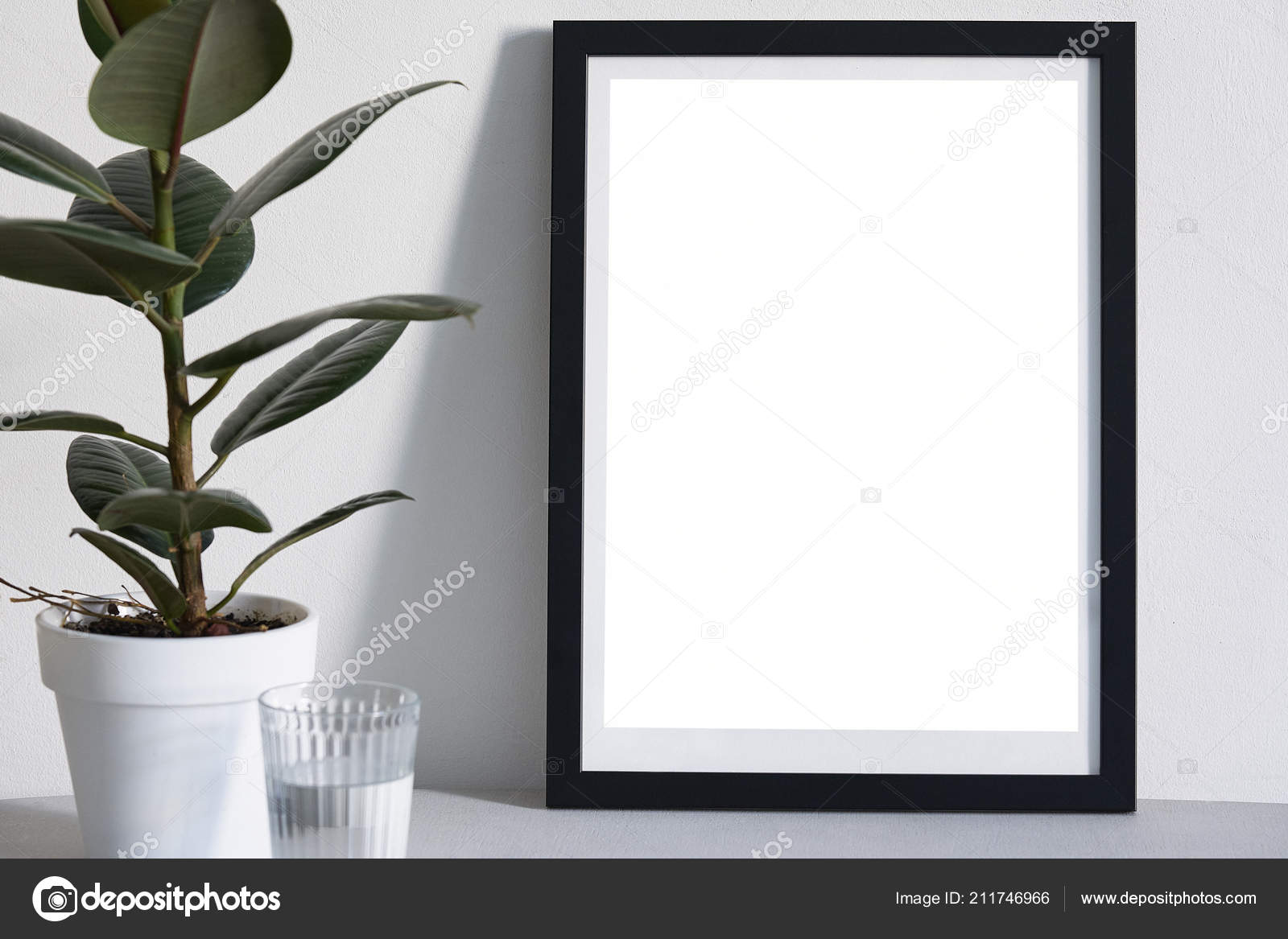 Wall Frame Design Layout Poster Black Frame Nordic Stylish
