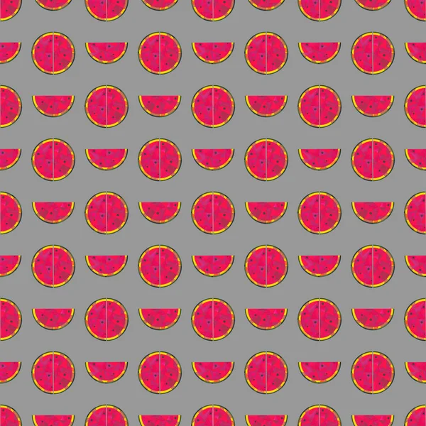 Akvarelu meloun vzor bezešvé. Ručně malované abstraktní geometrické pozadí pro povrch design, textilní, balicí papír, Tapeta, telefon případu tisku, tkaniny. — Stock fotografie