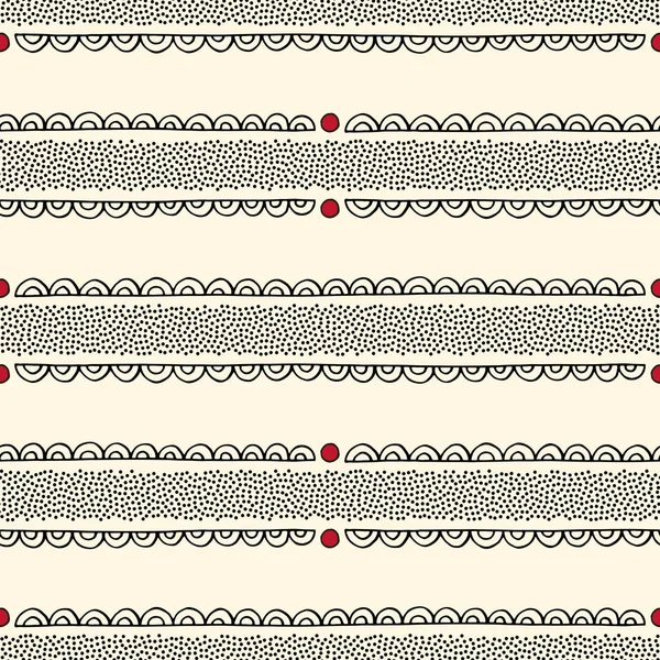 Точечные Украшенные Полосы Векторные Бесшовные Узоры Абстрактная Текстура Дизайна Поверхности — стоковый вектор