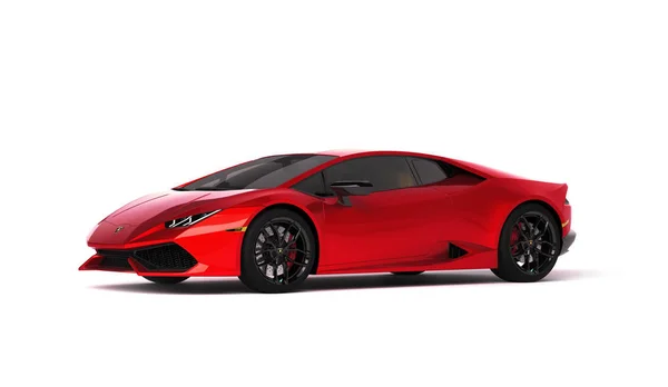 Almati, Kazahsztán. Lamborghini Huracan vagyok. luxus stílusos sport autó sötét, fekete háttér. 3D renderelés — Stock Fotó