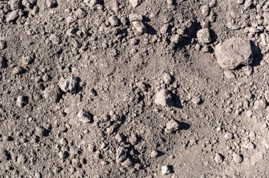 Kuru tarım alanı. Toprağın dokusu. Soyut doğal arka plan. Üstte görüntü