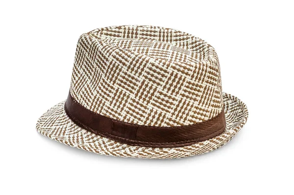 Cappello Estivo Sfondo Bianco — Foto Stock