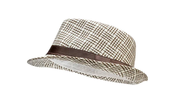 Cappello Estivo Isolato Sfondo Bianco — Foto Stock