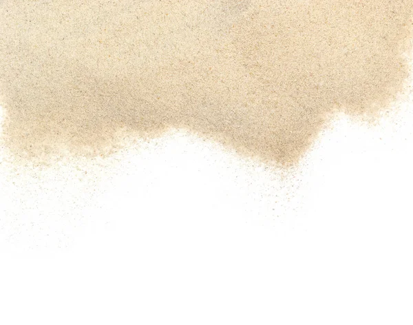 砂の白い背景に隔離された テキストのスペースをコピー — ストック写真