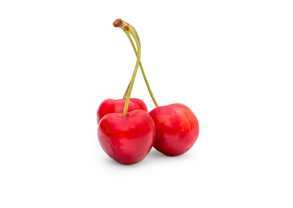 Cherries White Background — Stock Photo, Image