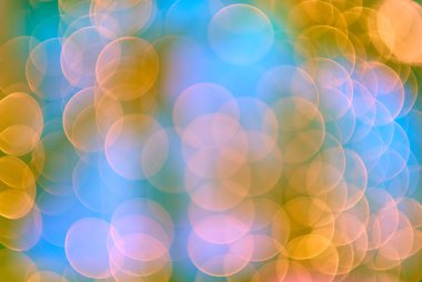 Gece lambasının soyut dairesel bokeh arkaplanı