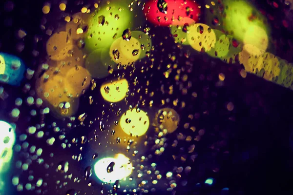 Gece lambasının soyut dairesel bokeh arkaplanı