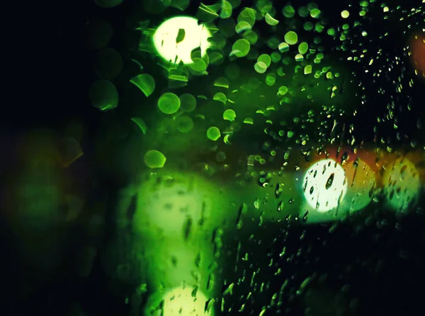 Gece lambasının soyut dairesel bokeh arkaplanı