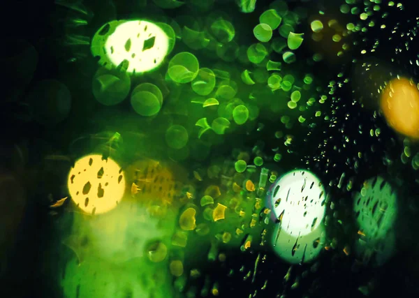 Gece lambasının soyut dairesel bokeh arkaplanı