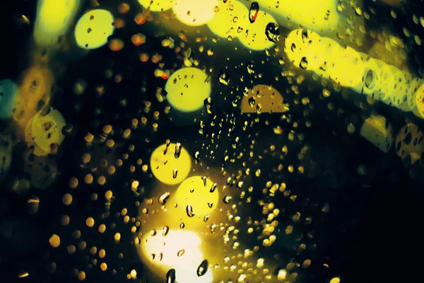 Gece lambasının soyut dairesel bokeh arkaplanı