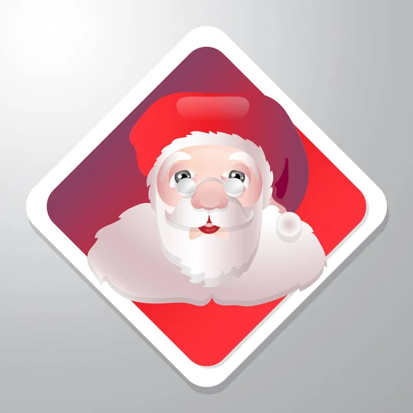 Père Noël Dessin Animé Personnage Vacances Noël Joli Père Frost — Image vectorielle