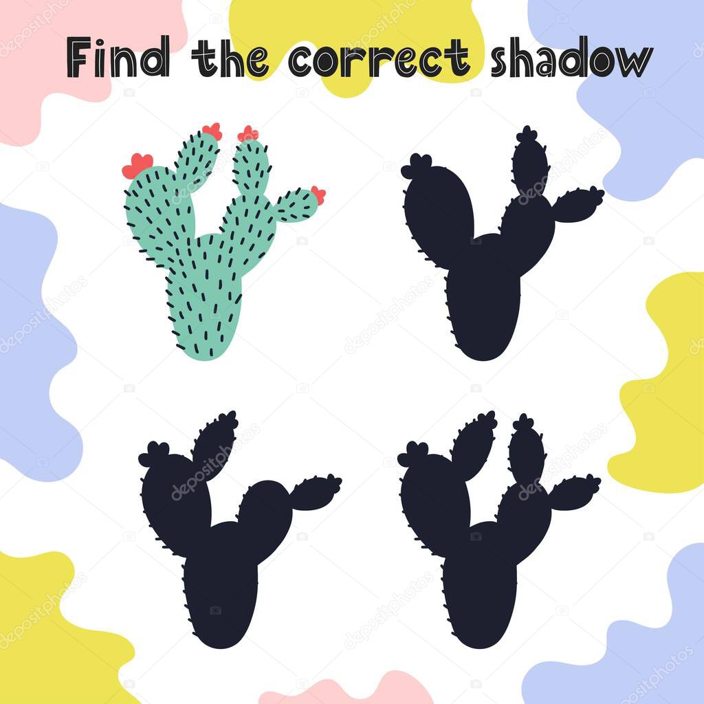 Find the correct shadow puzzle game for kids