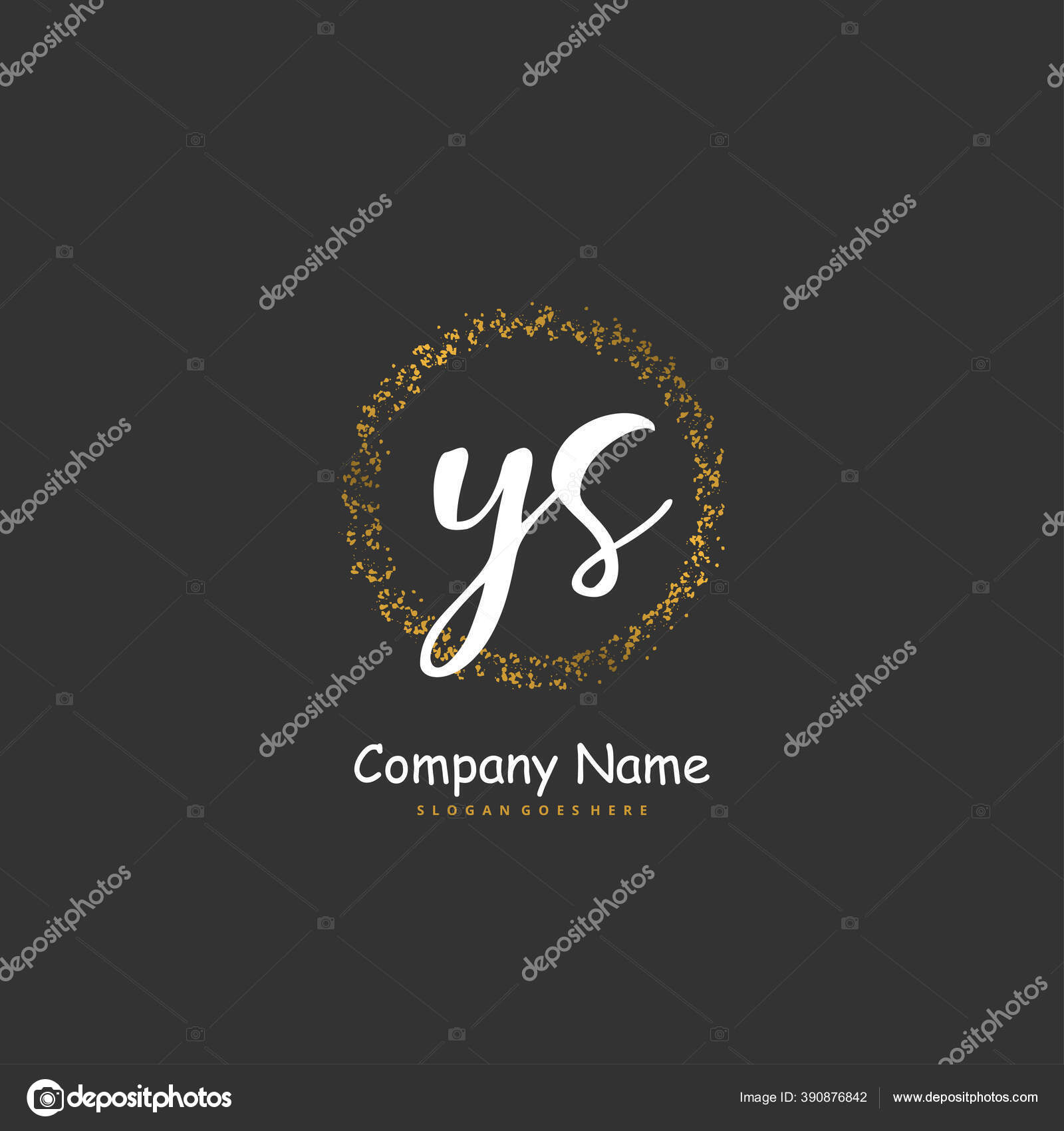 Initial Handwriting Signature Logo Design Circle Beautiful Design Handwritten Logo Vector Image By C Ferissetiawan3 Gmail Com Vector Stock