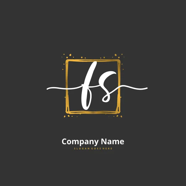 Initiale Handschrift Und Logodesign Mit Kreis Schöne Design Handgeschriebenen Logo — Stockvektor