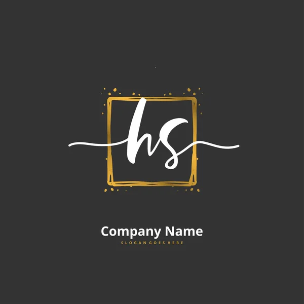 Initiale Handschrift Und Logodesign Mit Kreis Schöne Design Handgeschriebenen Logo — Stockvektor