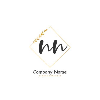 Çemberli ilk el yazısı ve imza logosu tasarımı. Moda, takım, düğün, lüks logo için güzel tasarım logosu.