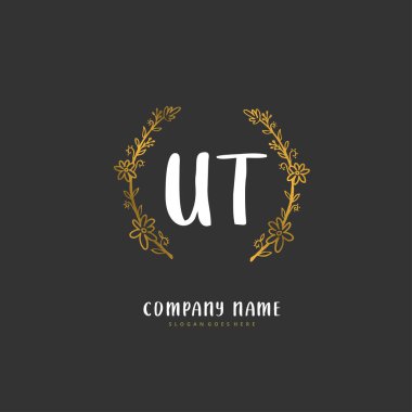 İlk el yazısı ve imzalı logo dizaynı. Moda, takım, düğün, lüks logo için güzel tasarım logosu.