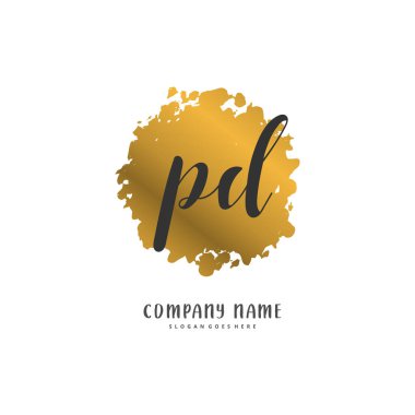 Polis Departmanı 'nın ilk el yazısı ve imzalı logo tasarımı daire şeklinde. Moda, takım, düğün, lüks logo için güzel tasarım logosu.