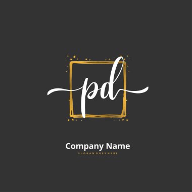 Polis Departmanı 'nın ilk el yazısı ve imzalı logo tasarımı daire şeklinde. Moda, takım, düğün, lüks logo için güzel tasarım logosu.