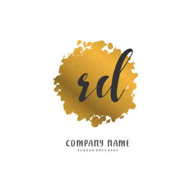 Ar-Ge el yazısı ve imzalı logo dizaynı. Moda, takım, düğün, lüks logo için güzel tasarım logosu.