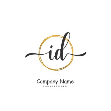 Kimlik, ilk el yazısı ve imzalı logo dizaynı. Moda, takım, düğün, lüks logo için güzel tasarım logosu.