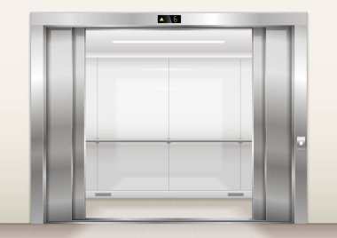 Asansör kapılarını açın