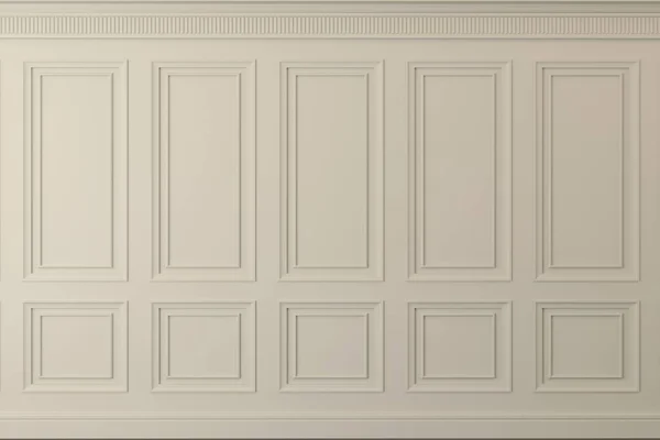 Klasické nástěnné biege dřevěných panelů — Stock fotografie