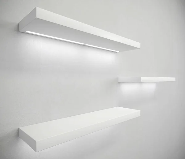 Furniture white shelves for home or shop