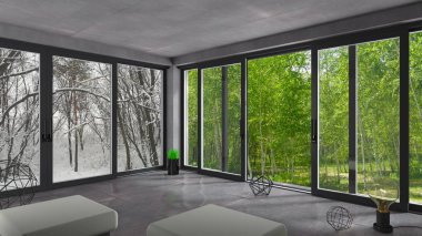 Sürgülü windows kış yaz