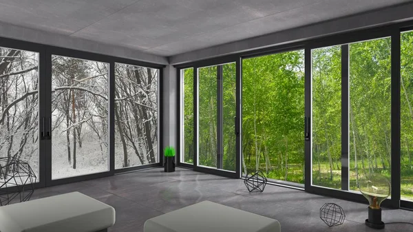 Sürgülü windows kış yaz