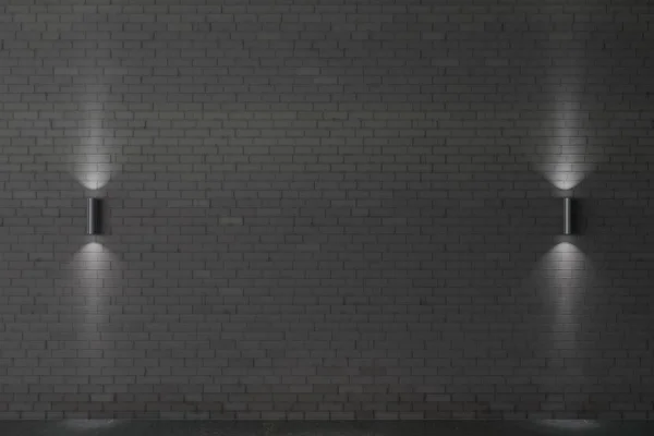 黒レンガの壁の背景 — ストック写真