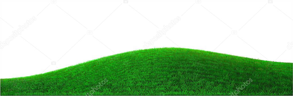 Vector green hill