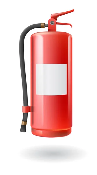 Διάνυσμα ρεαλιστικός κόκκινος πυροσβεστήρας — Διανυσματικό Αρχείο