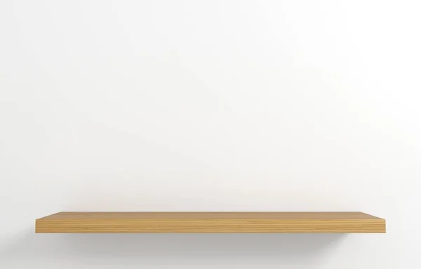 Scaffali in legno per vetrina merci — Foto Stock