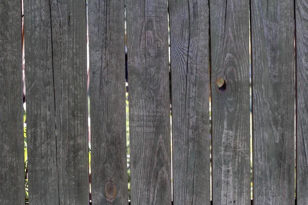 Textura Staré Šedé Plot Dřevěných Prken Uzly Rezavé Hřebíky — Stock fotografie