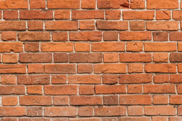 Textura de un viejo fondo de pared de ladrillo rojo — Foto de Stock