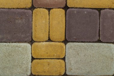 Kaldırım döşeme, arka plan çimento tuğla desenli