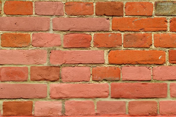 Texture of a old red brick wall background — Stock Photo, Image