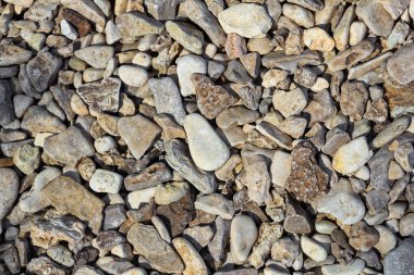 Doğal taş dokusu. Nehir çakıl arka plan. Kopyalama alanı